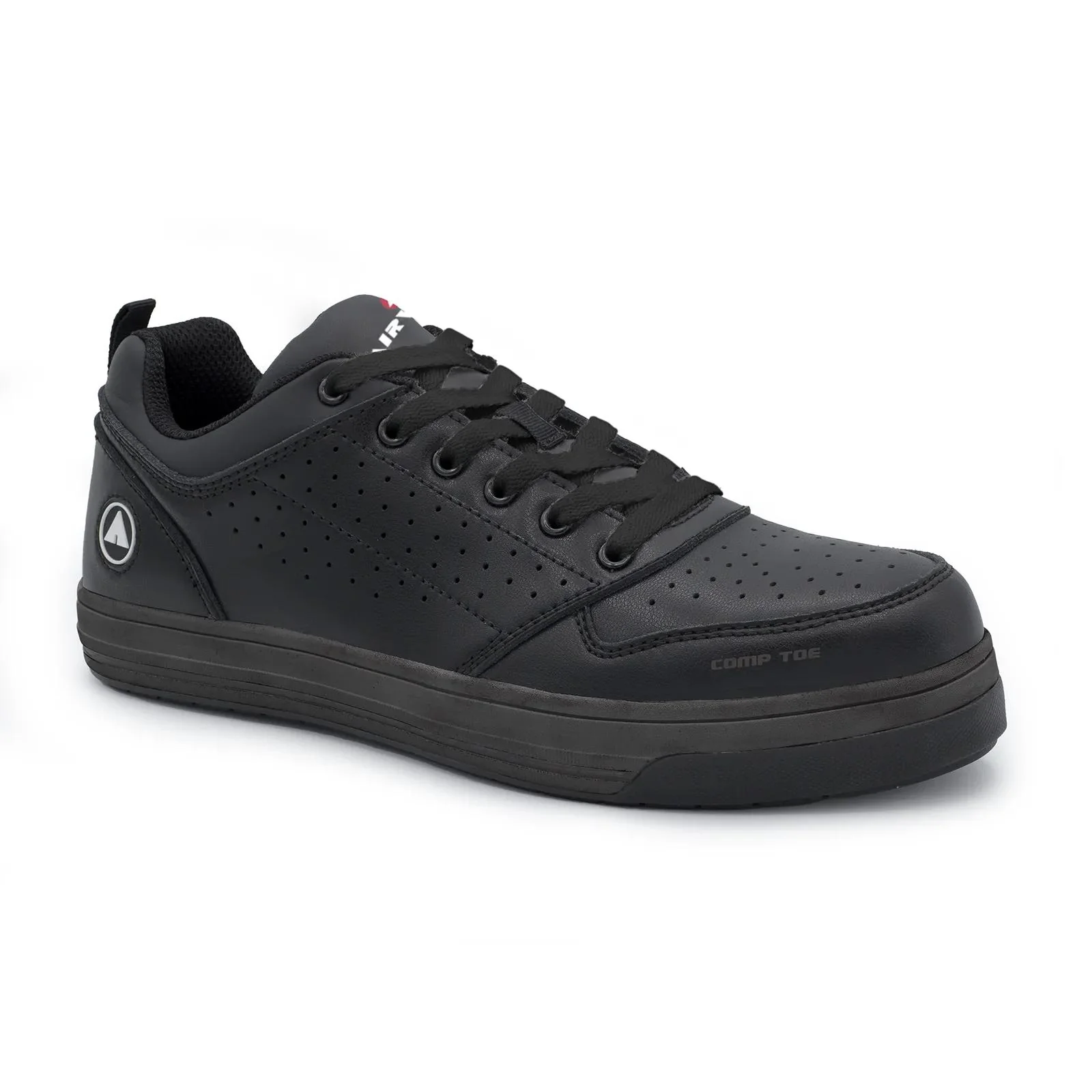 Arena Composite Toe Work Shoes – Black/Black - Image 2