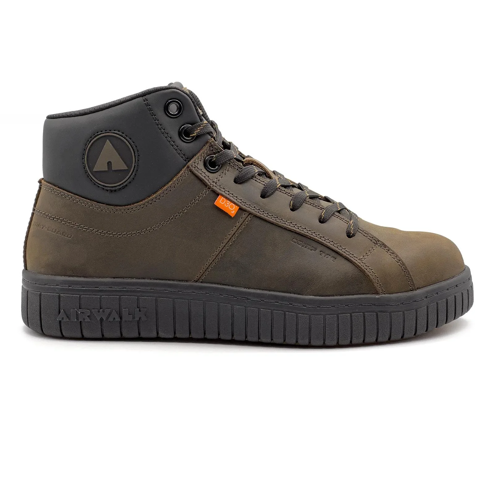 Deuce Internal Met Leather Mid Composite Toe Work Boots – Dark Coffee