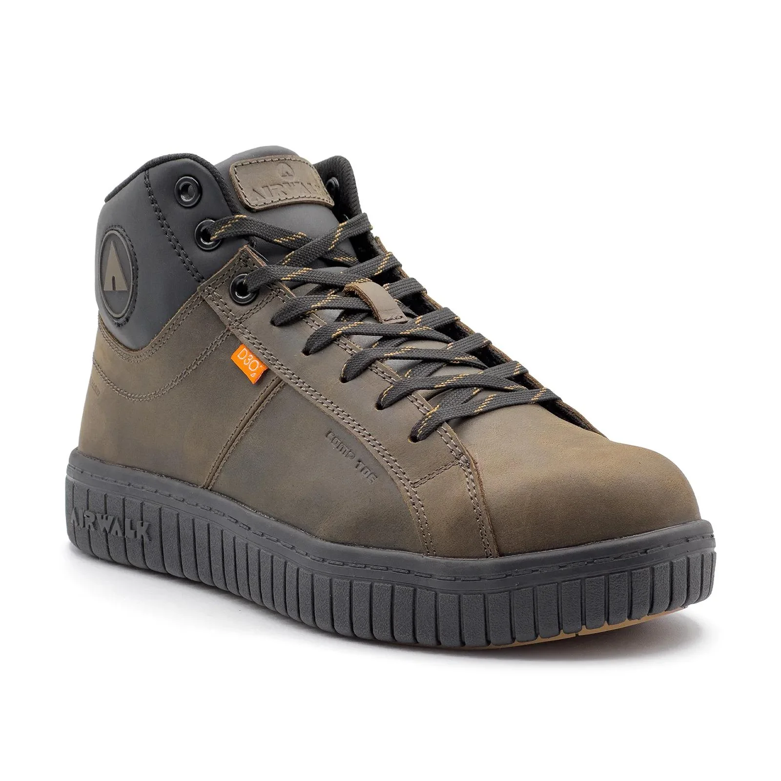 Deuce Women’s Met Guard Composite Toe Work Boots – Dark Coffee Leather - Image 2