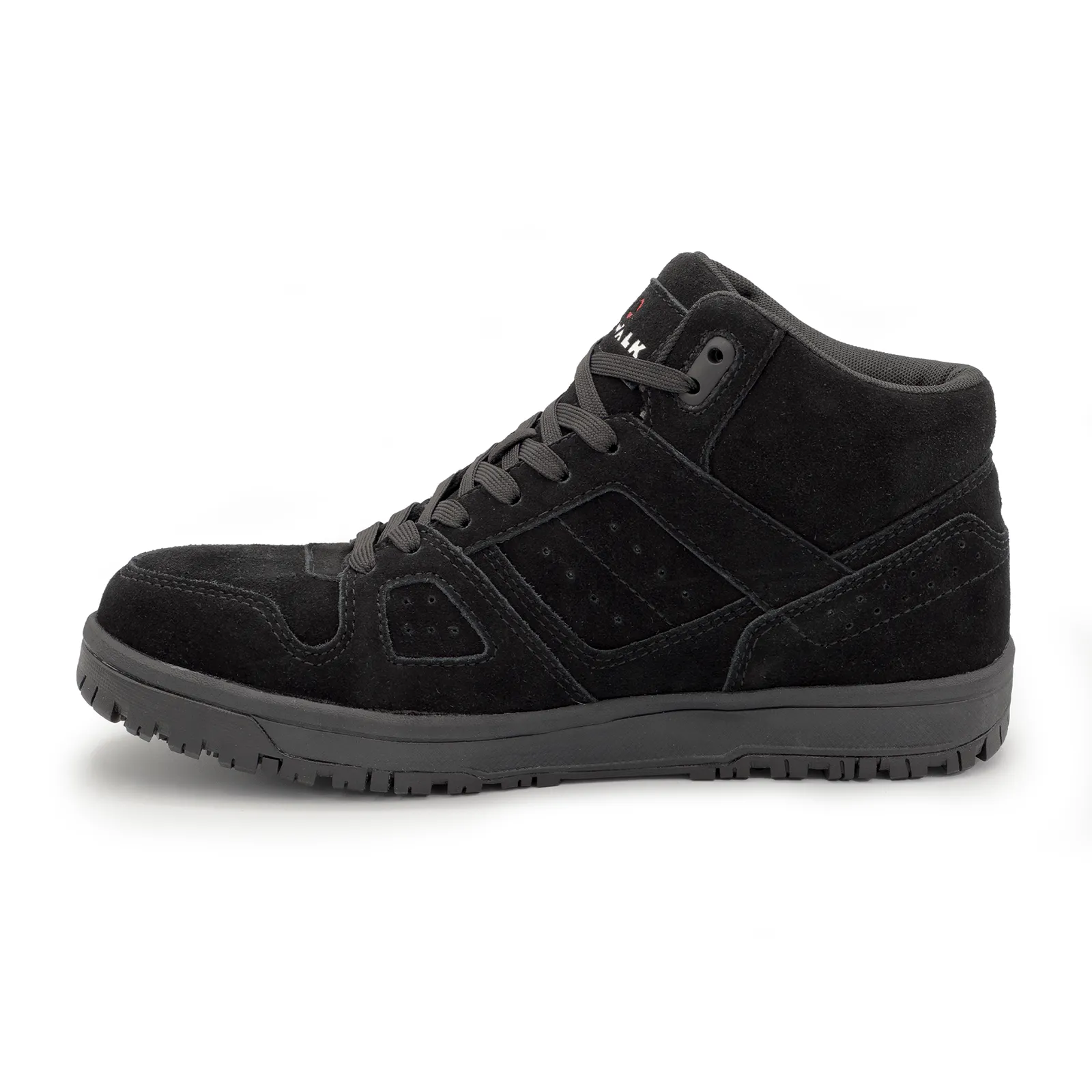 Mongo Suede Mid Composite Toe Work Boots – Black/Black - Image 6