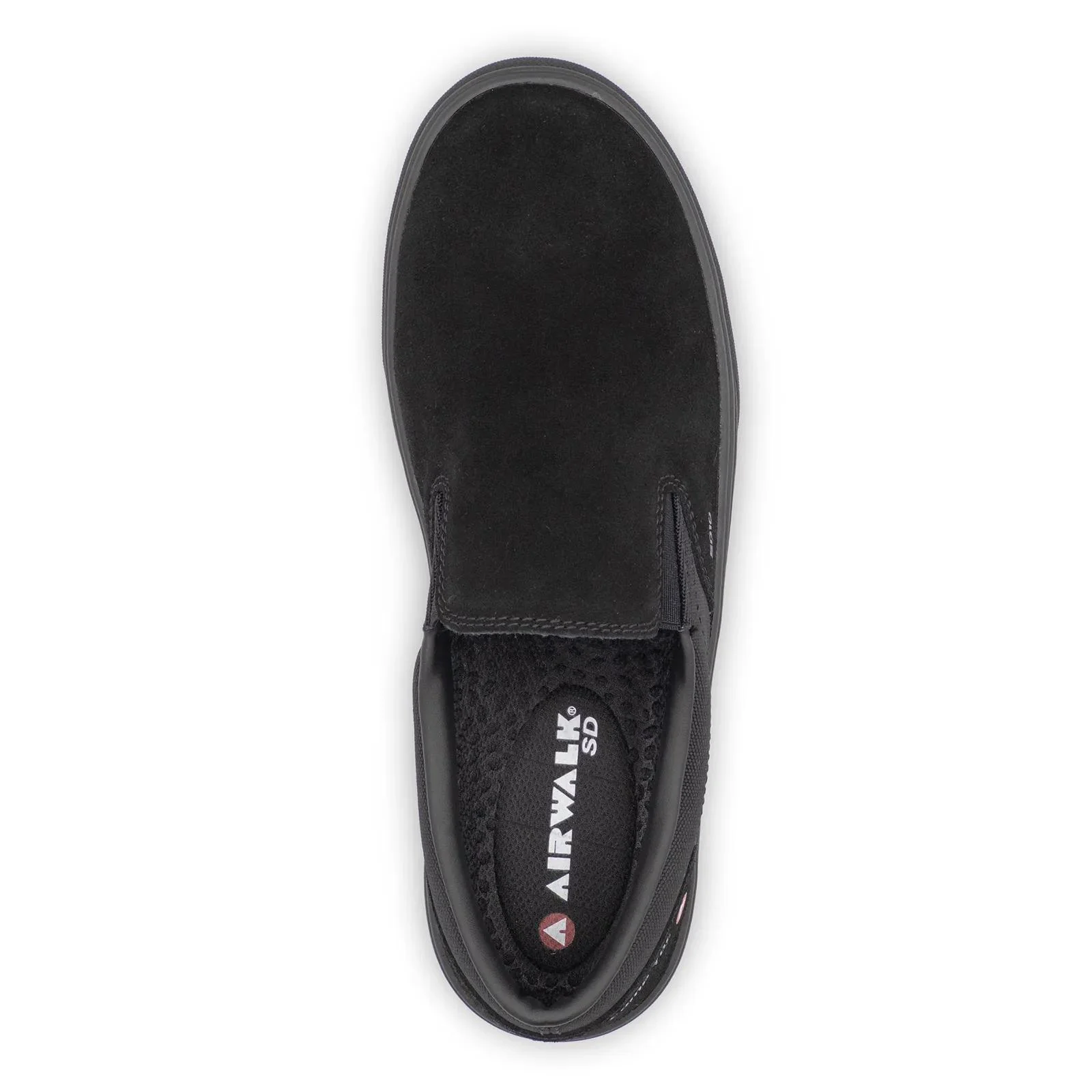 Venice Suede Slip-On SD10 Composite Toe Work Shoes – Black - Image 4