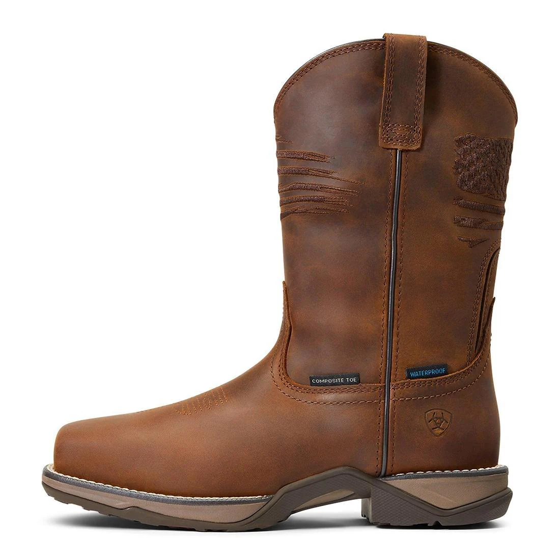 Anthem Patriot Women's Waterproof Composite Toe Work Boot - Brown - Image 5