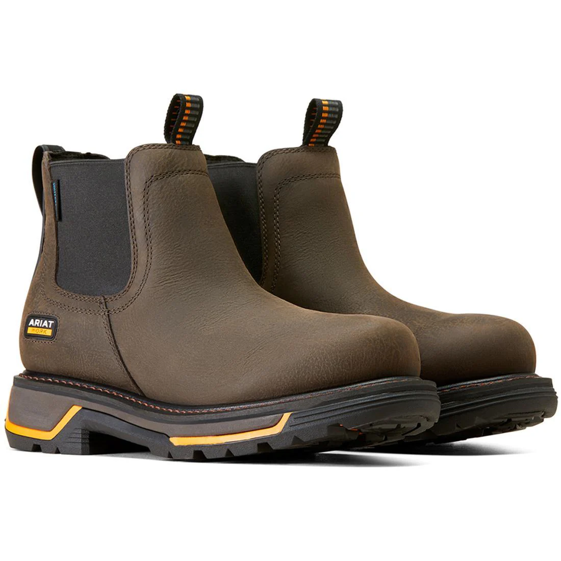 Big Rig Soft-Toe Waterproof Chelsea Boot Iron Coffee