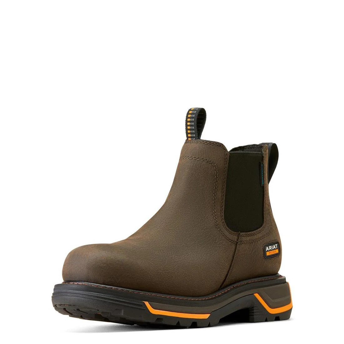 Big Rig Soft-Toe Waterproof Chelsea Boot Iron Coffee - Image 7