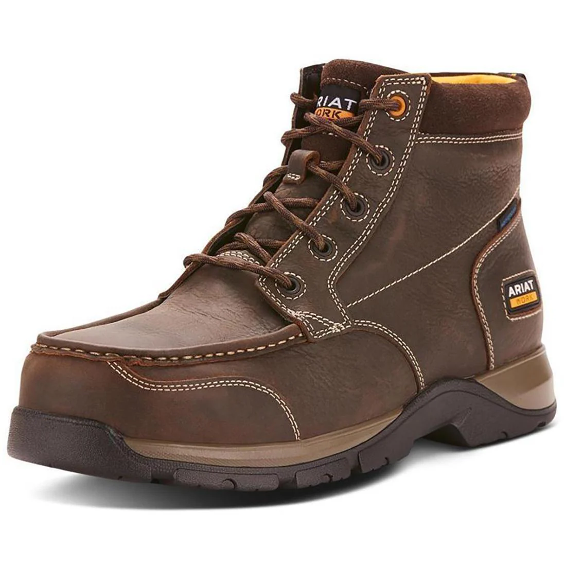 Edge LTE Composite-Toe Waterproof Chukka Work Boot Dark Brown - Image 2