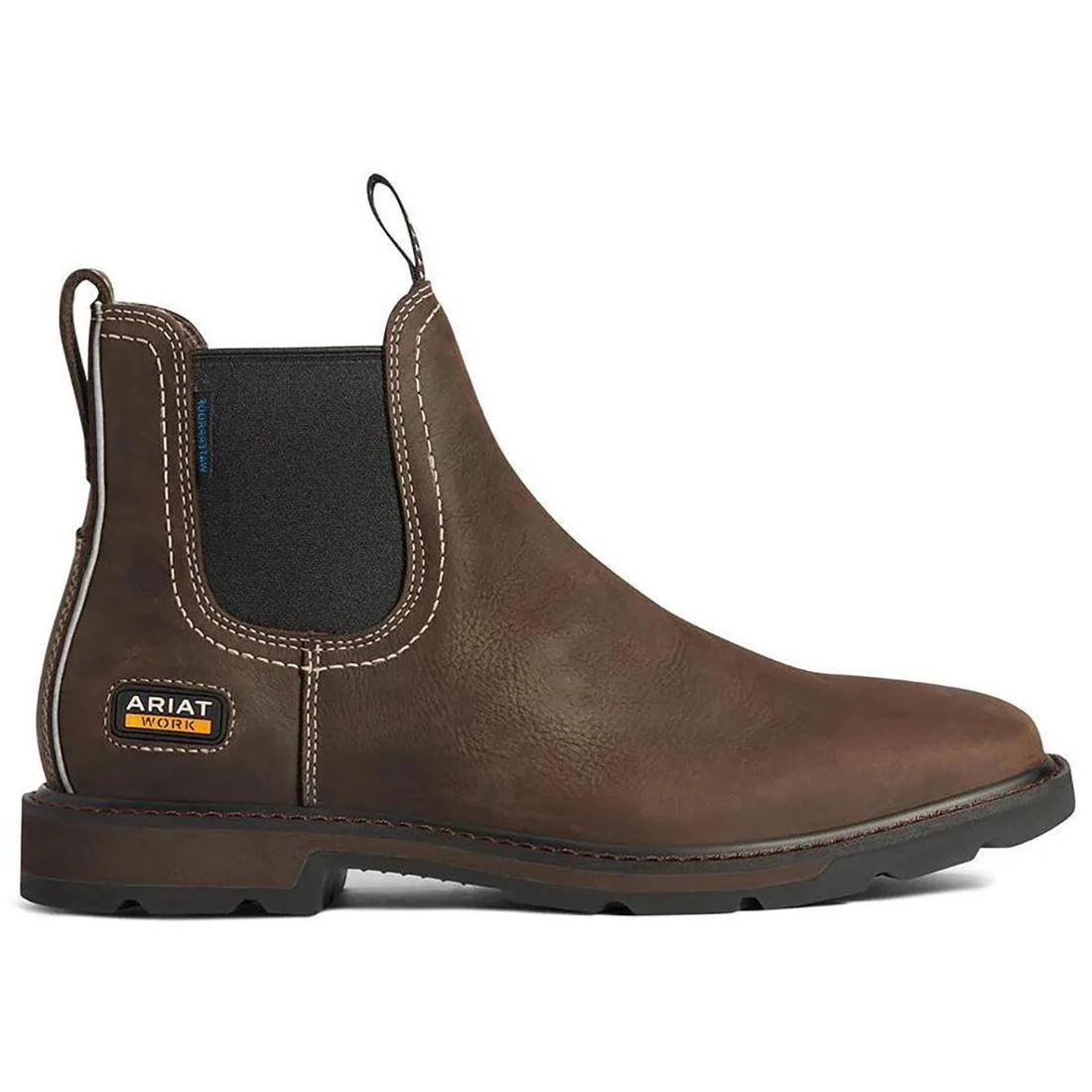 Groundbreaker Steel-Toe Waterproof Chelsea Work Boot Brown