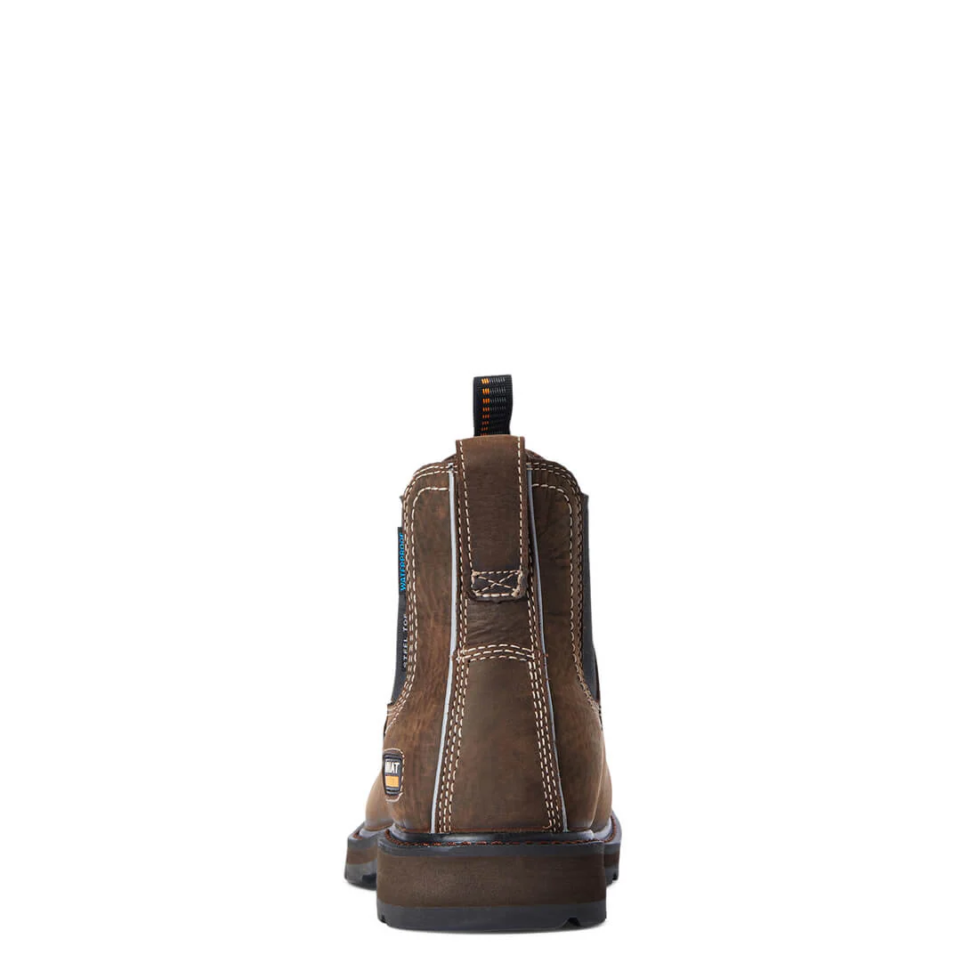 Groundbreaker Steel-Toe Waterproof Chelsea Work Boot Brown - Image 5