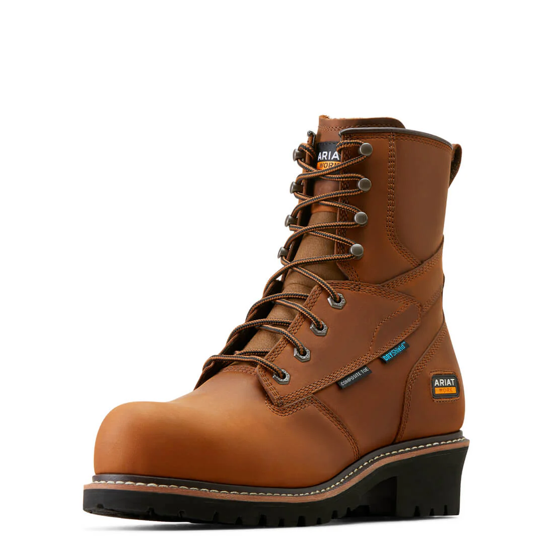 Logger Shock Shield Composite-Toe Waterproof Work Boot Copper Brown - Image 6