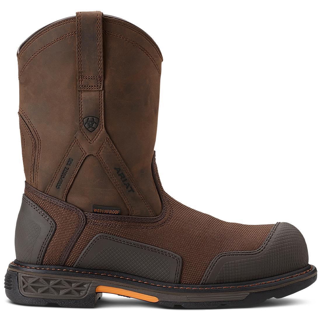 OverDrive XTR Composite-Toe Waterproof Work Boot Brown Cordura