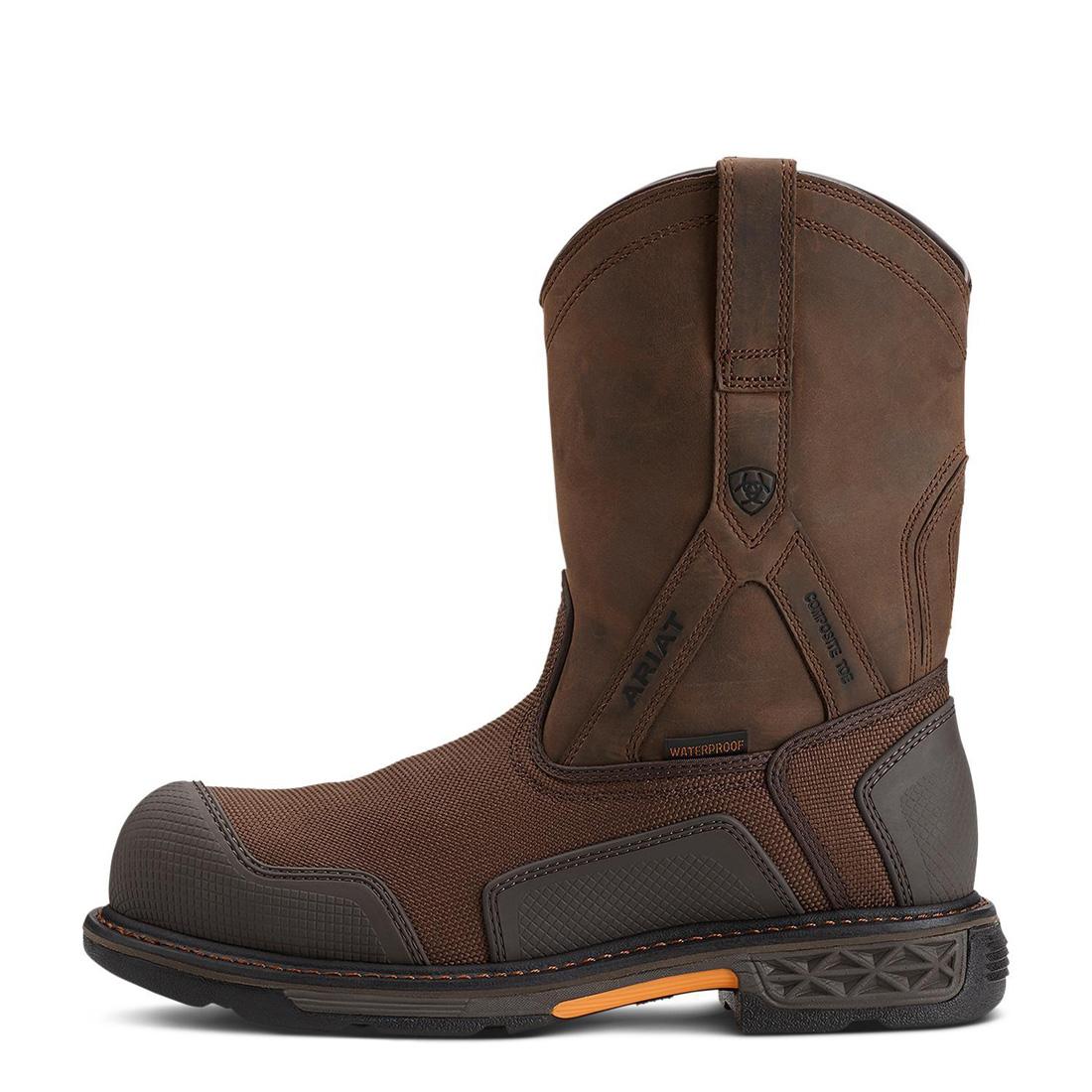 OverDrive XTR Composite-Toe Waterproof Work Boot Brown Cordura - Image 6