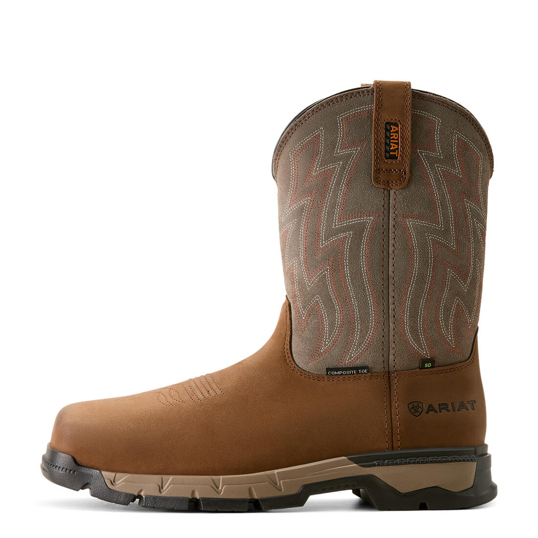 Rebar Flex Composite-Toe SD Work Boot Distressed Brown - Image 7