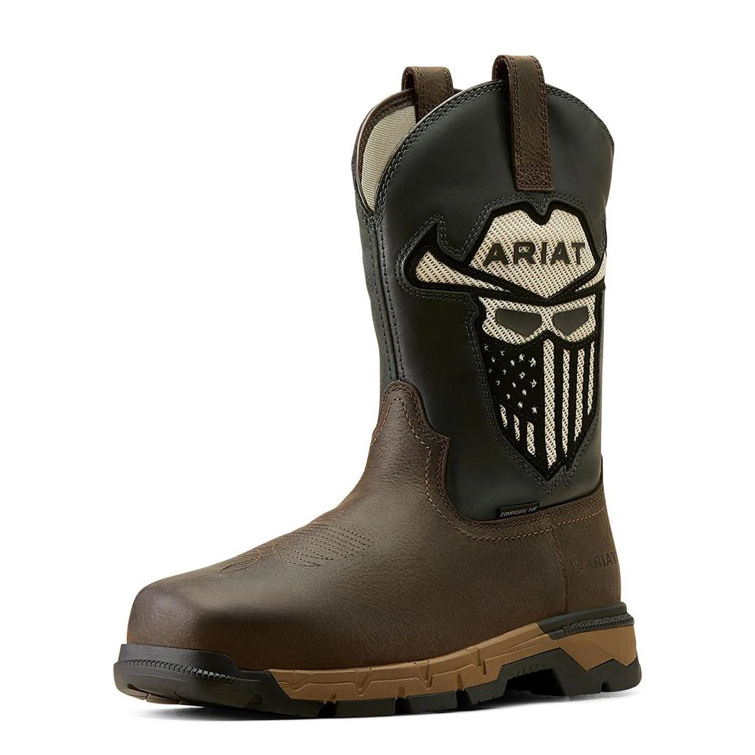 Rebar Flex VentTEK Incognito Composite-Toe Western Work Boot Iron Coffee - Image 7