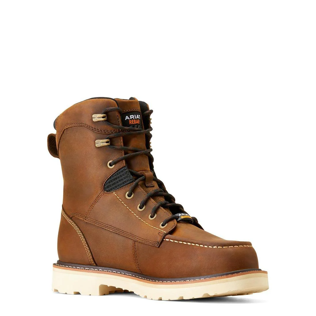 Rebar Lift 8 inch Composite-Toe Waterproof Work Boot Distressed Brown - Image 2
