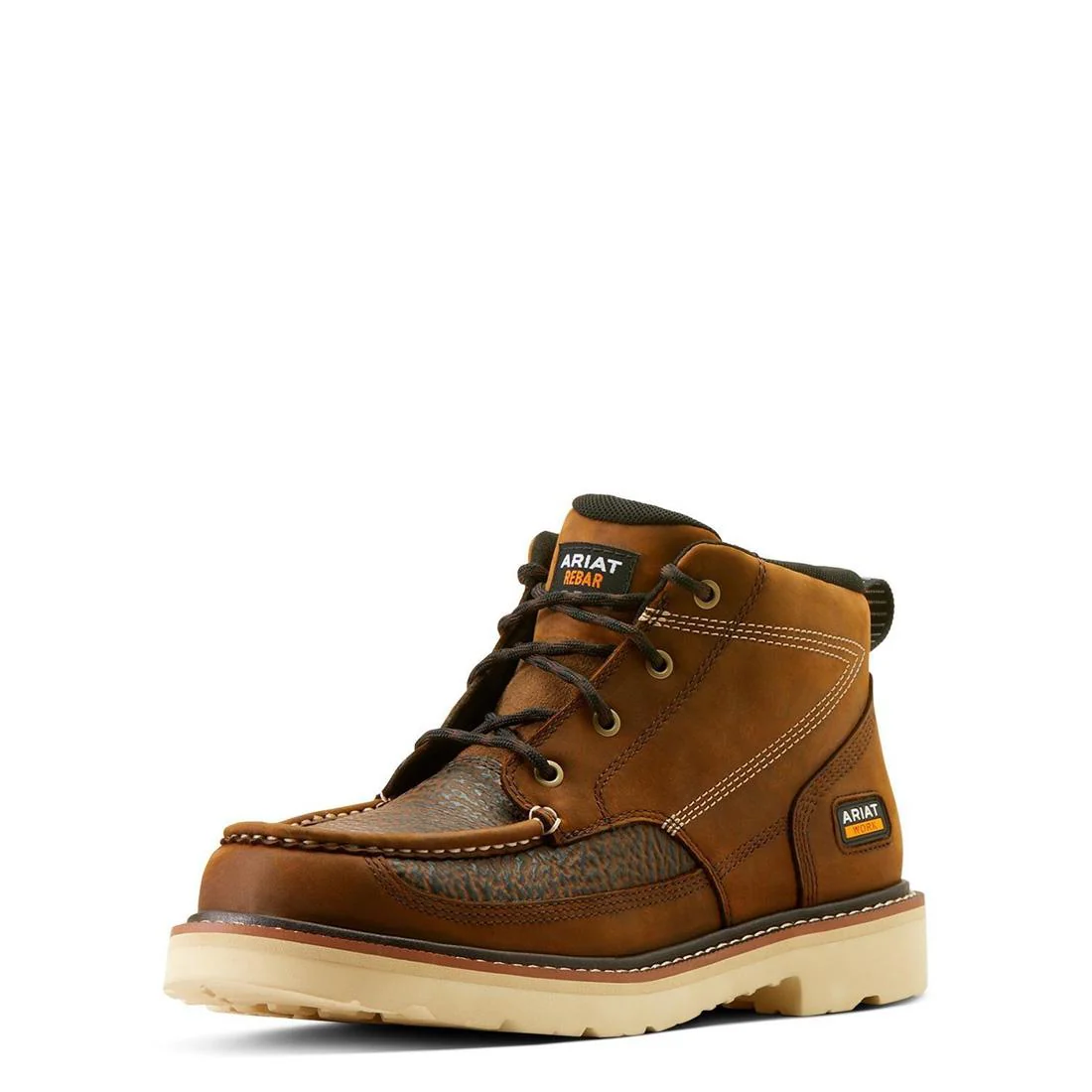 Rebar Lift Soft-Toe Chukka Boot Distressed Brown-Textured - Image 7