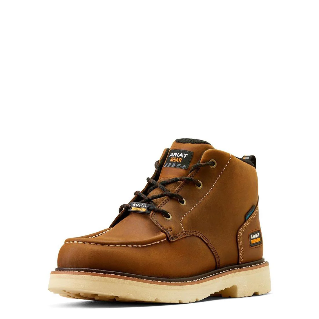 Rebar Lift Soft-Toe Waterproof Chukka Boot Distressed Brown - Image 7