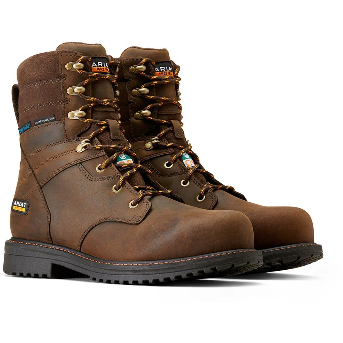 RigTEK 8 inch Composite-Toe CSA Waterproof Work Boot Oily Distressed Brown