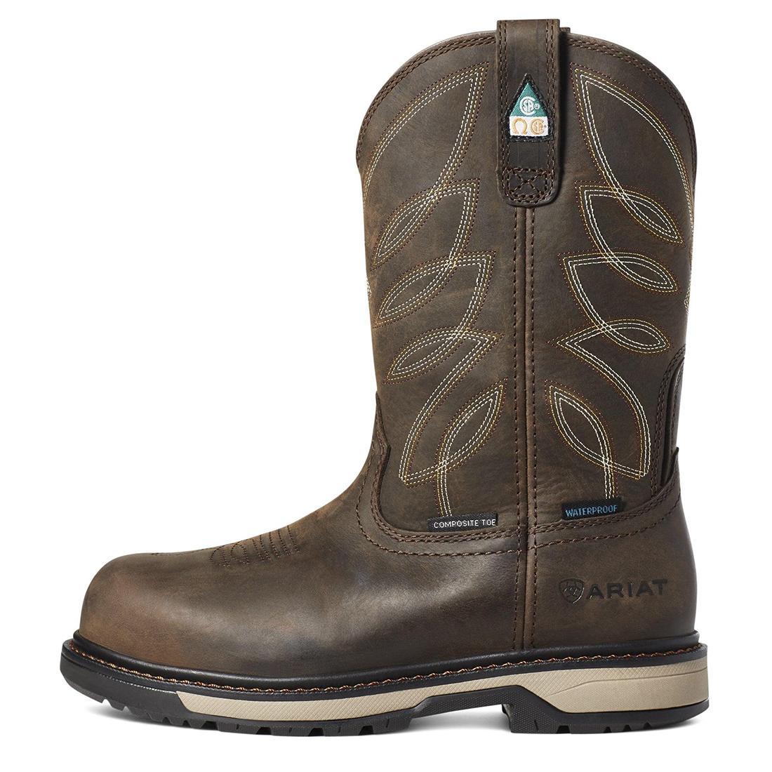 Riveter Women's CSA Waterproof Composite Toe Work Boot - Brown - Image 6
