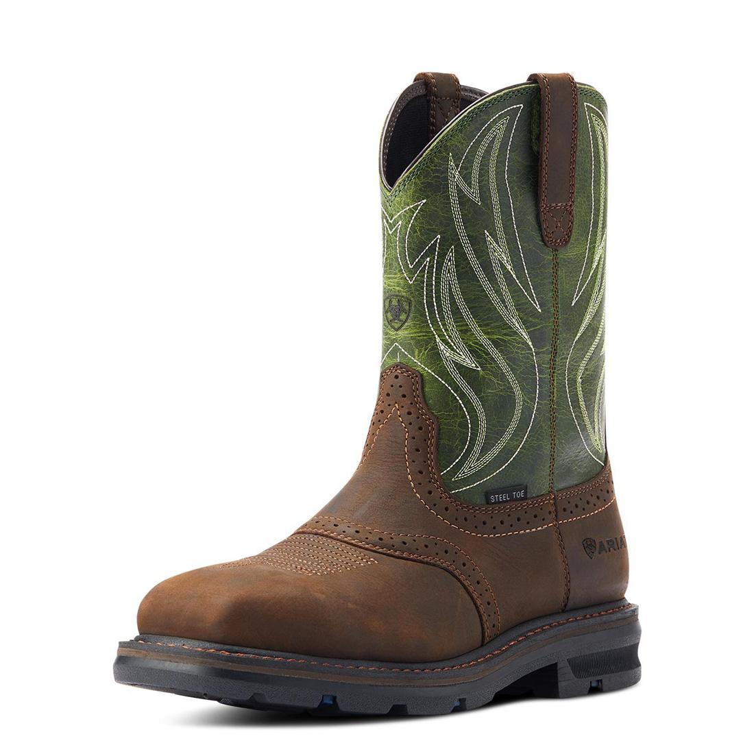 Sierra Shock Shield Steel-Toe Work Boot Dark Brown - Image 7
