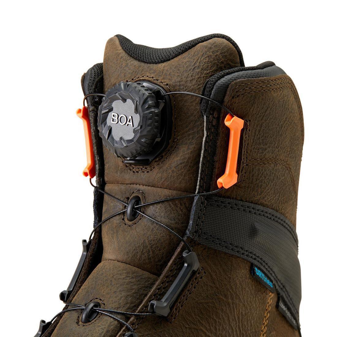 Stump Jumper BOA 8 inch Composite-Toe Waterproof Work Boot Iron Coffee - Image 8