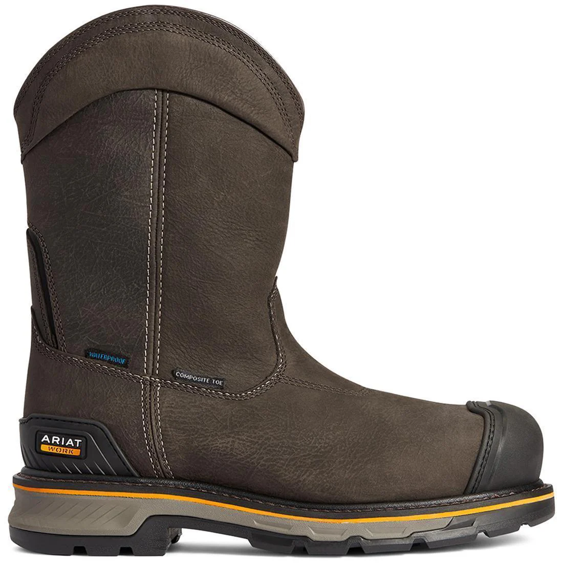Stump Jumper Composite-Toe Waterproof Pull-On Work Boot Iron Coffee