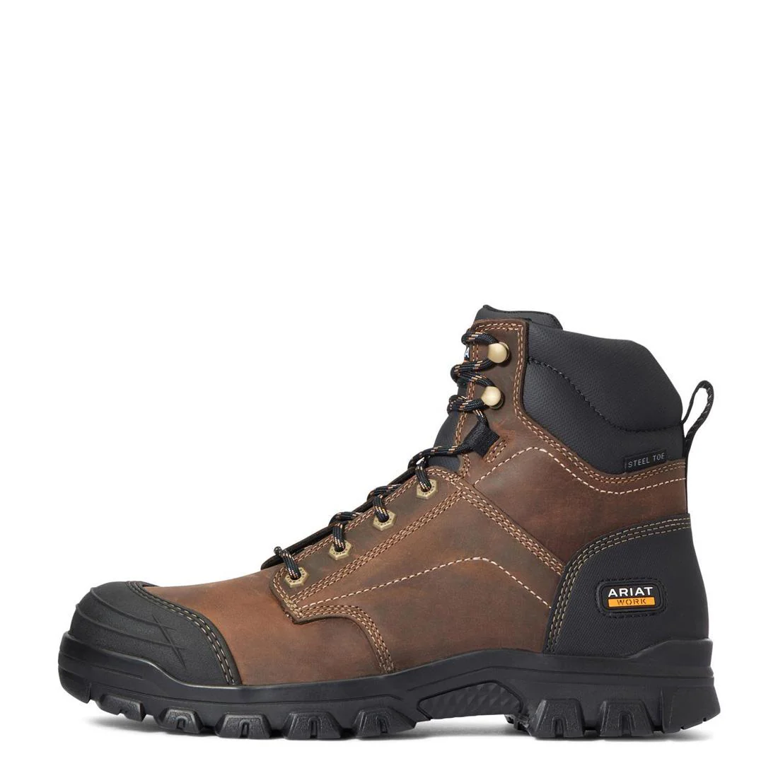 Treadfast 6" Steel-Toe Work Boot Distressed Brown - Image 6