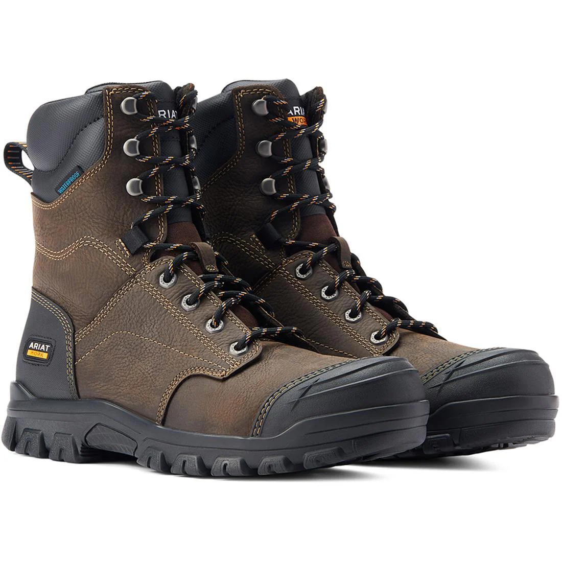 Treadfast 8"  Soft-Toe Waterproof Boot Dark Brown