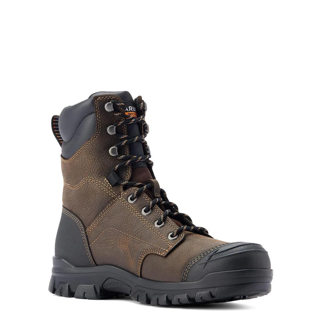 Treadfast 8"  Soft-Toe Waterproof Boot Dark Brown - Image 2