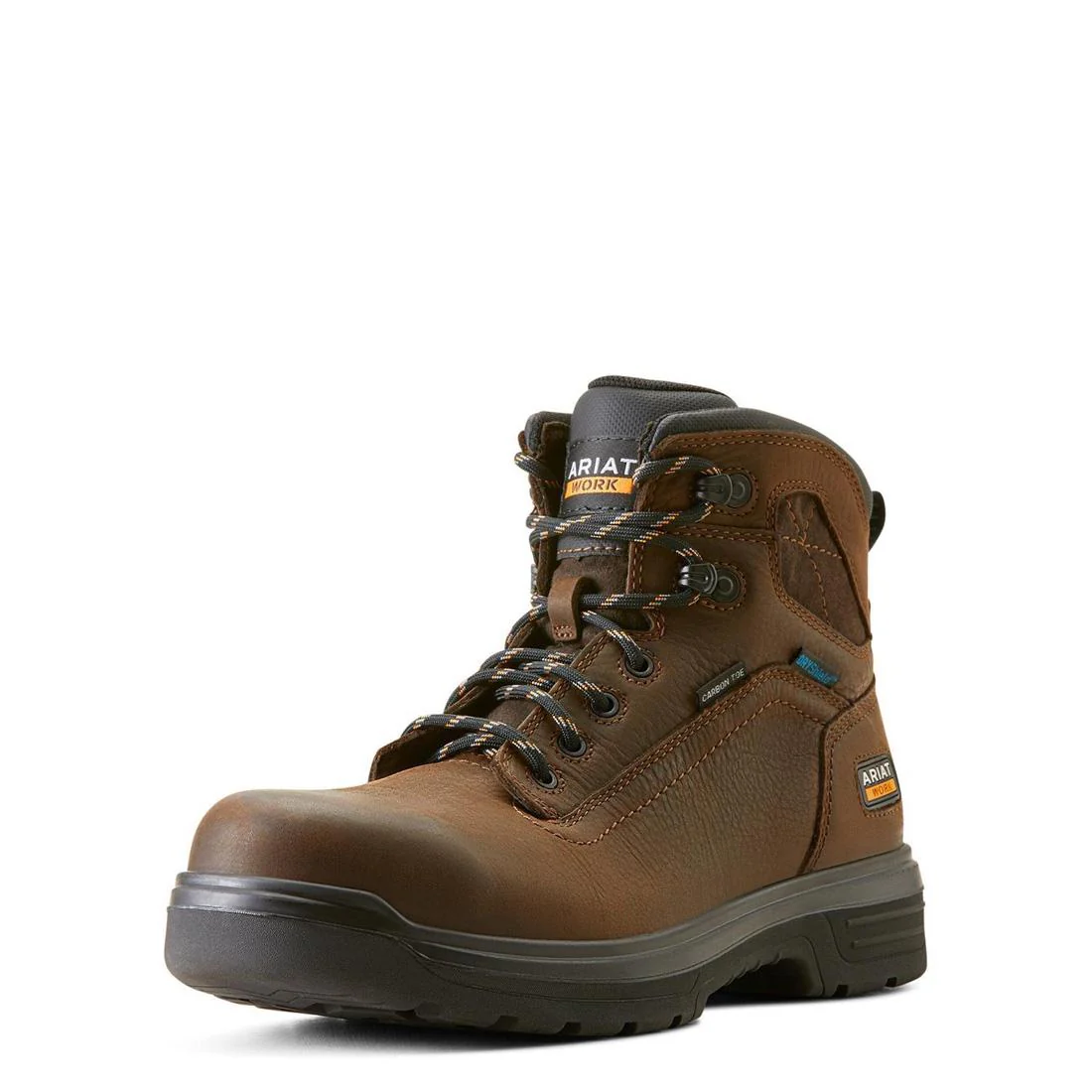 Turbo 6 inch Carbon-Toe Waterproof Work Boot Rich Brown - Image 7