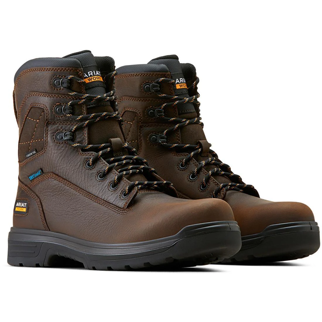 Turbo 8 inch Carbon-Toe Waterproof Work Boot Rich Brown