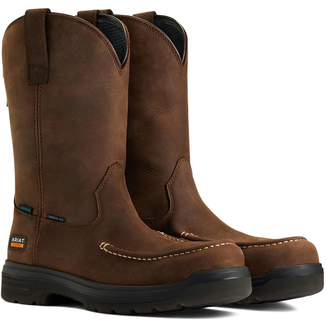 Turbo Carbon-Toe Waterproof Moc Toe Work Boot Mocha