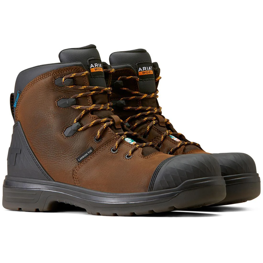 Turbo Outlaw 6 inch Carbon-Toe CSA Waterproof Work Boot Rich Brown