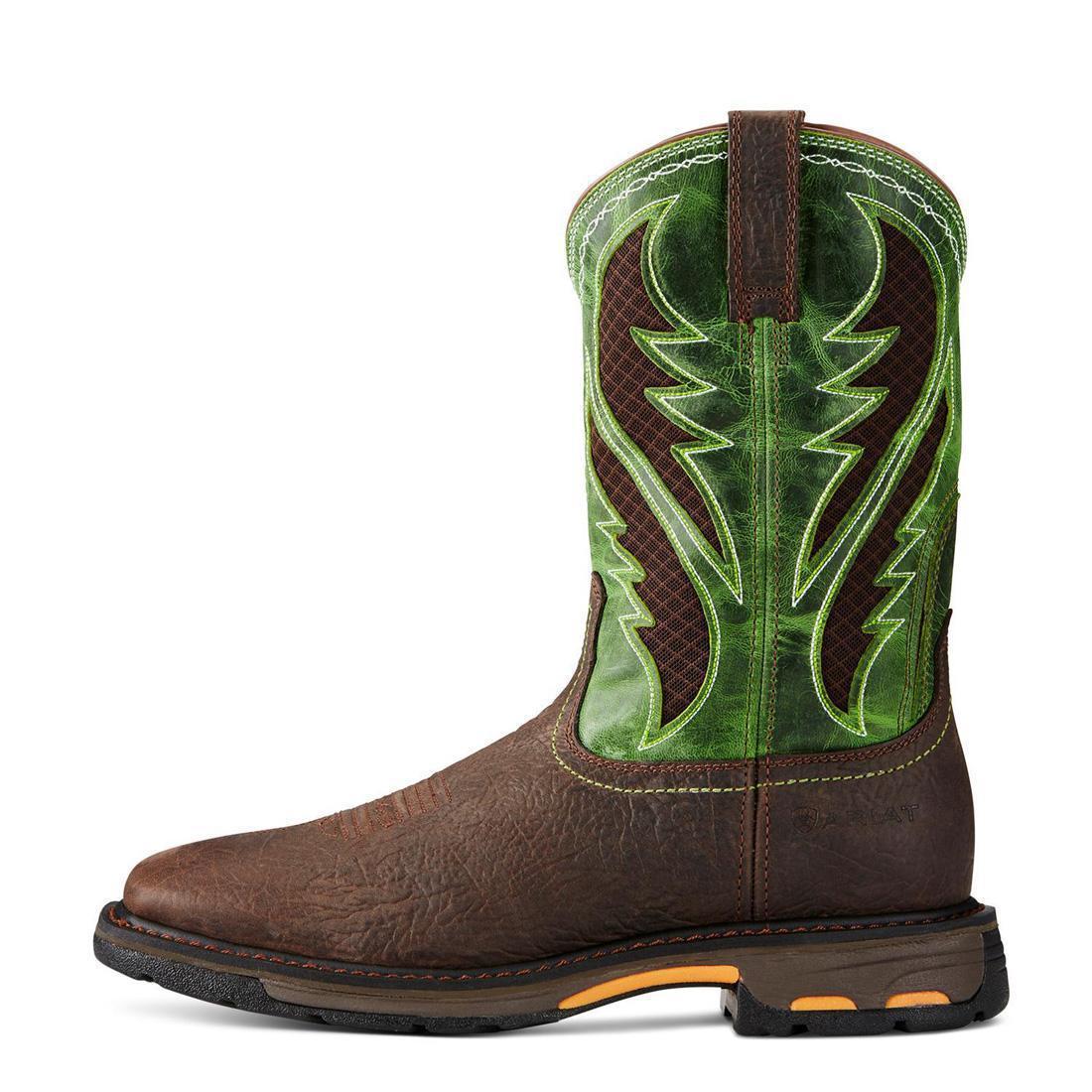 WorkHog VentTEK Composite-Toe Wide Square Toe Work Boot Bruin Brown - Image 6
