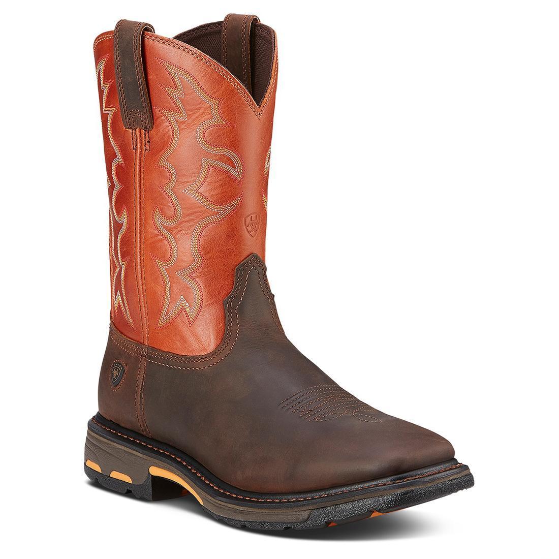WorkHog Soft-Toe Wide Square Toe Boot Dark Earth - Image 2
