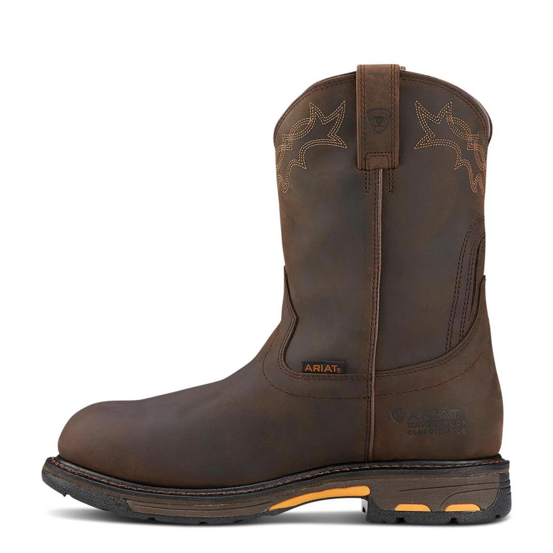 WorkHog Composite-Toe Waterproof Work Boot Oily Distressed Brown - Image 6