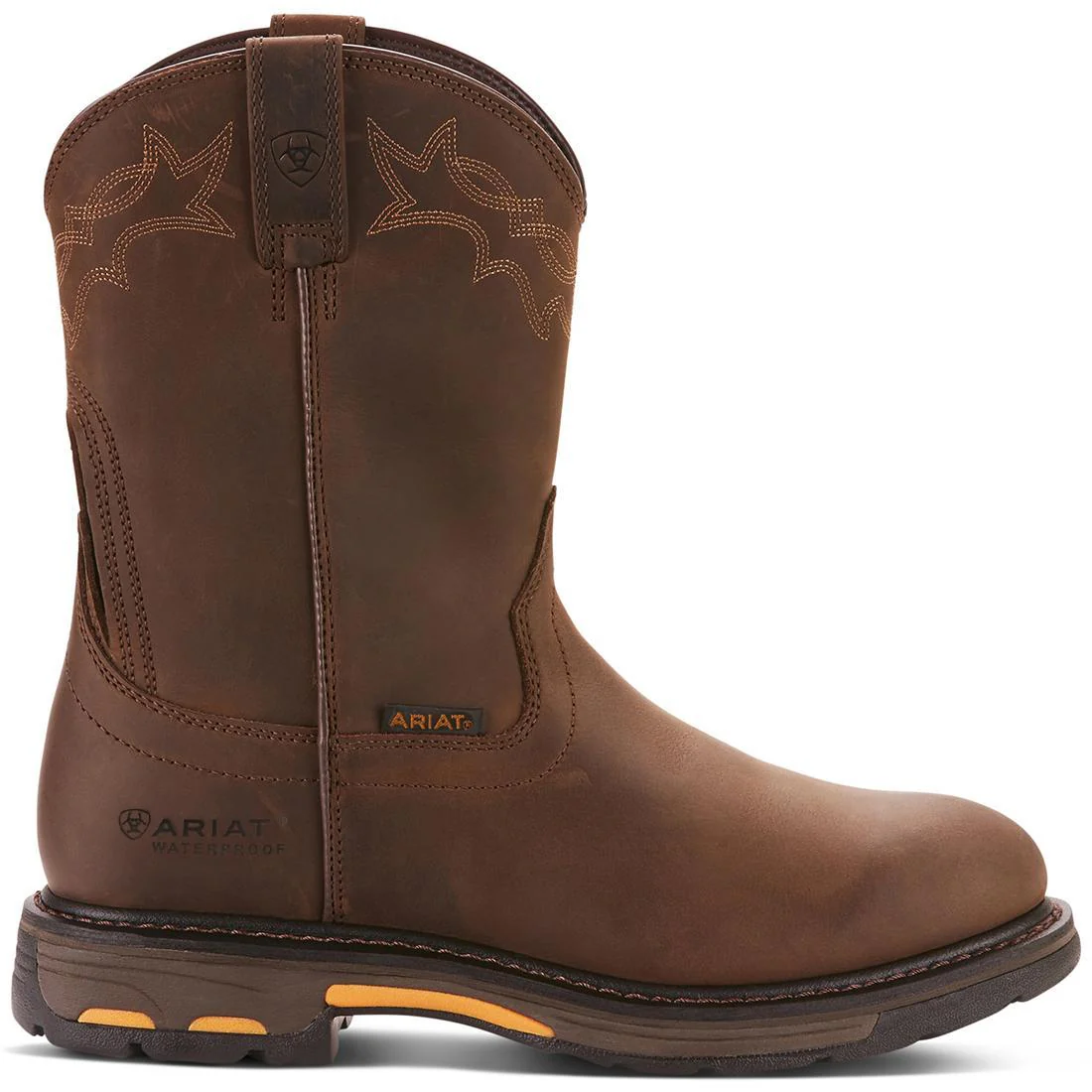 WorkHog Soft-Toe Waterproof Boot Oily Distressed Brown