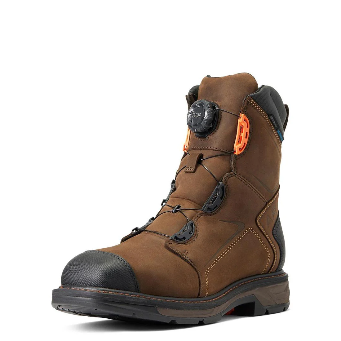 WorkHog XT BOA 8 inch Carbon-Toe Waterproof Work Boot Chocolate Brown - Image 7