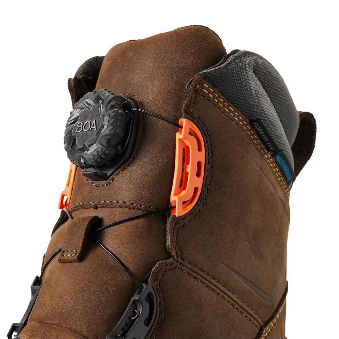 WorkHog XT BOA 8 inch Carbon-Toe Waterproof Work Boot Chocolate Brown - Image 8