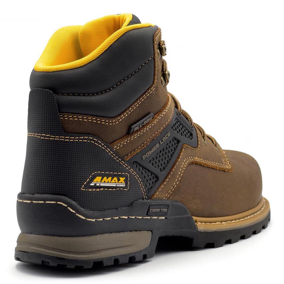 A-Max Dozer Waterproof Composite Toe Work Boots – Brown - Image 5