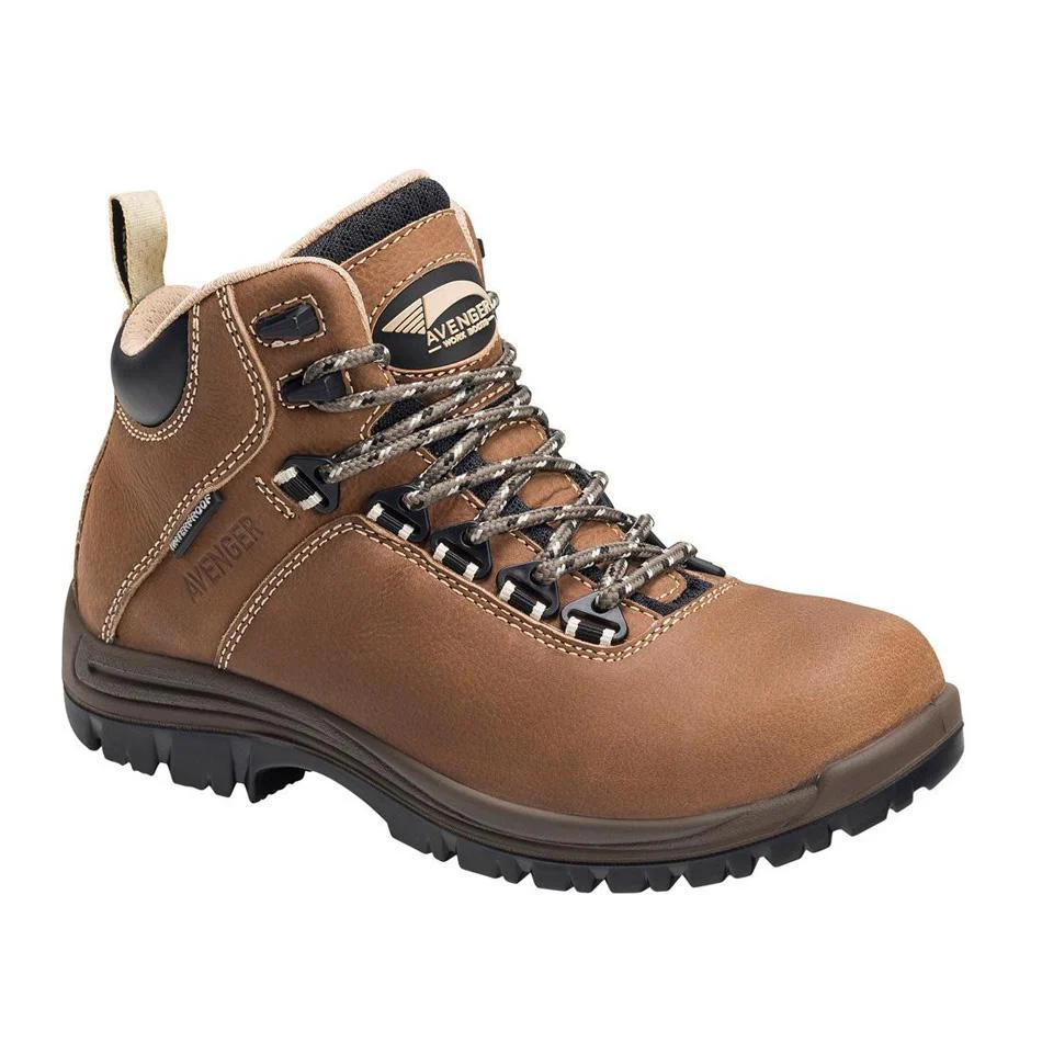 Breaker Women’s 6" Waterproof Puncture Resistant Composite Toe Work Boots – Brown - Image 2