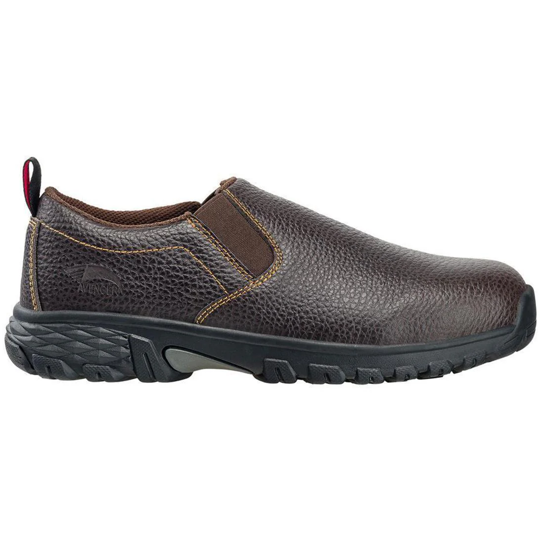 Flight SD10 Alloy Toe Slip-On Work Shoes – Brown