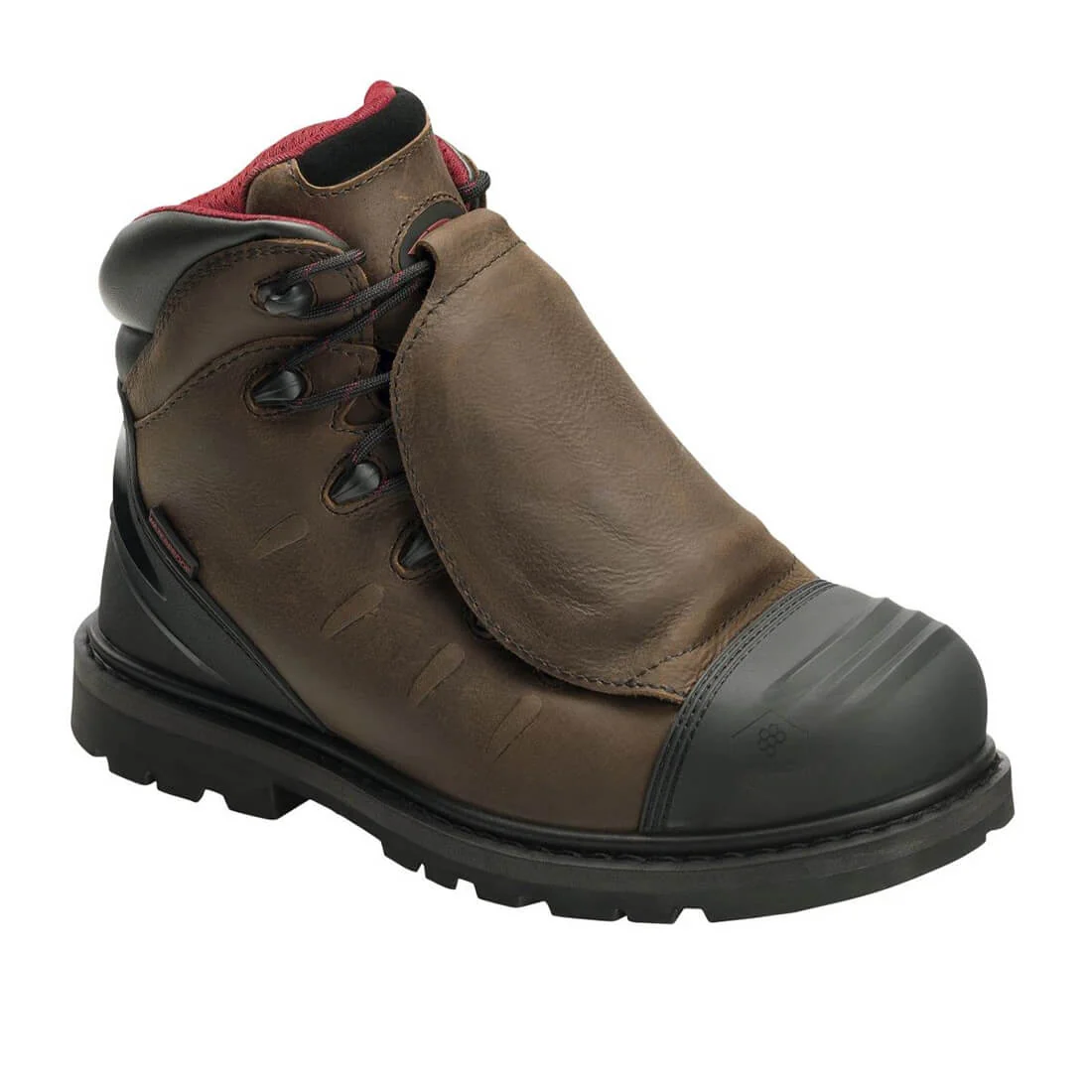 Hammer Waterproof Met Guard Carbon Toe 6" Work Boot – Chocolate Brown - Image 2