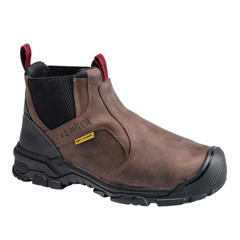 Ripsaw Met Guard Puncture Resistant Alloy Toe Chelsea Work Boot – Brown - Image 2