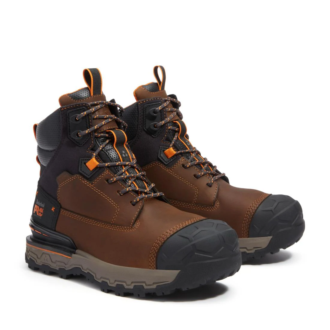 Boondock Ultralight 6 Inch Composite Toe Waterproof Work Boots Grey and Brown - Image 14