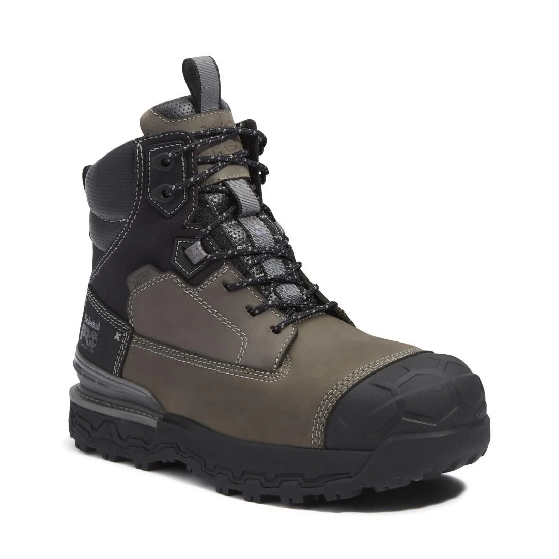 Boondock Ultralight 6 Inch Composite Toe Waterproof Work Boots Grey and Brown - Image 2