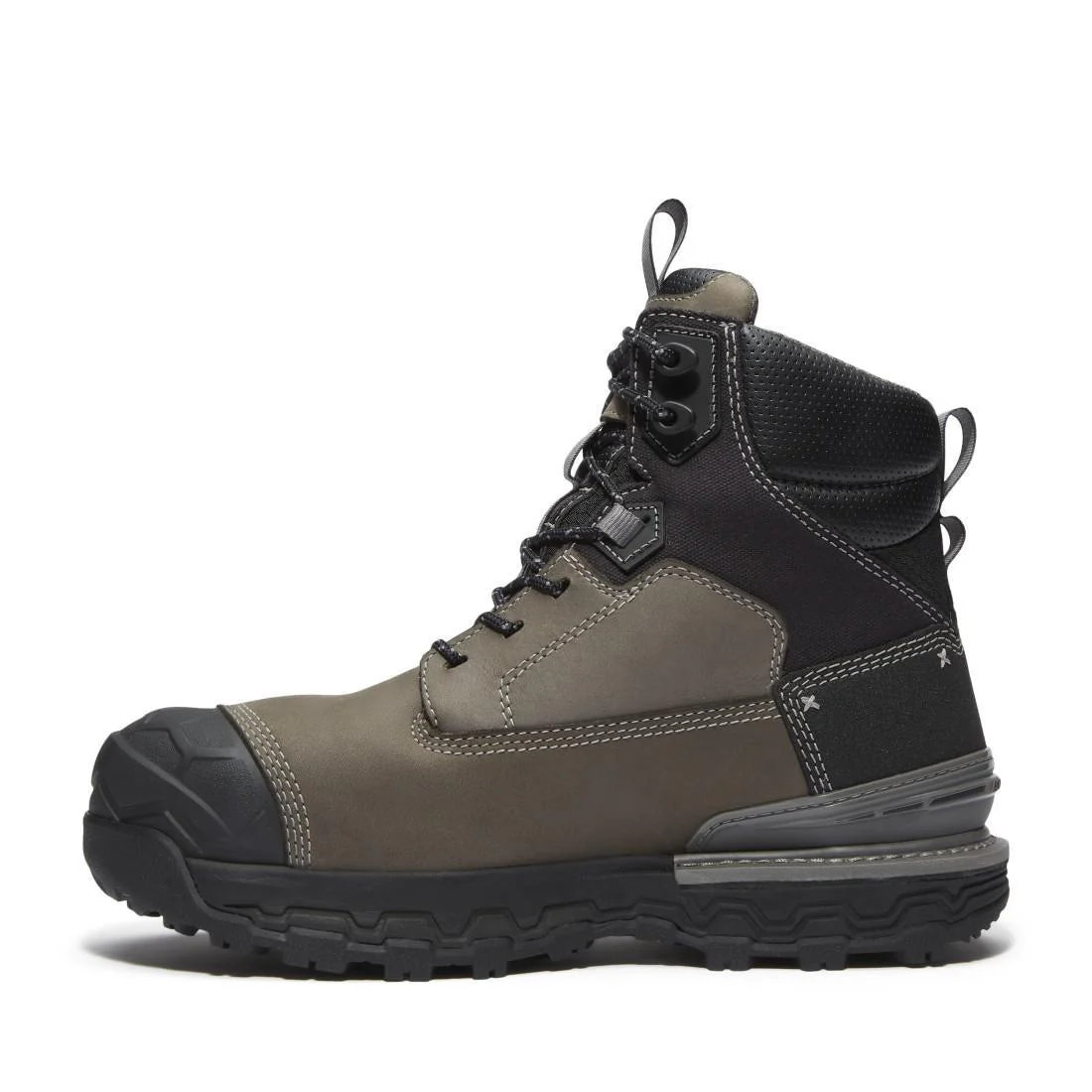 Boondock Ultralight 6 Inch Composite Toe Waterproof Work Boots Grey and Brown - Image 7