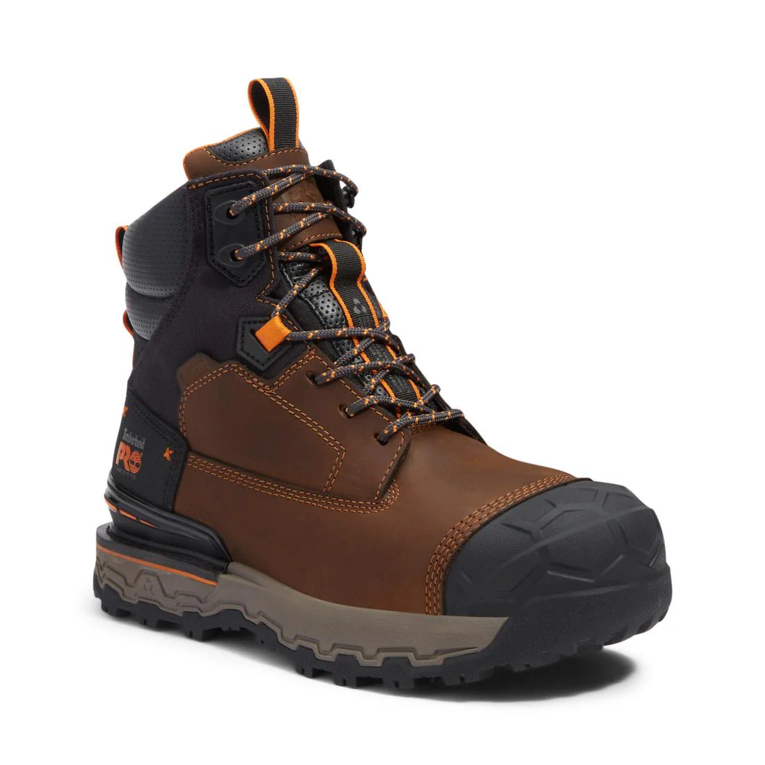 Boondock Ultralight 6 Inch Composite Toe Waterproof Work Boots Grey and Brown - Image 9