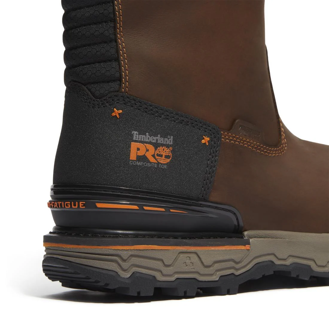 Boondock Ultralight Composite Toe Waterproof Pull On Work Boots Brown - Image 6