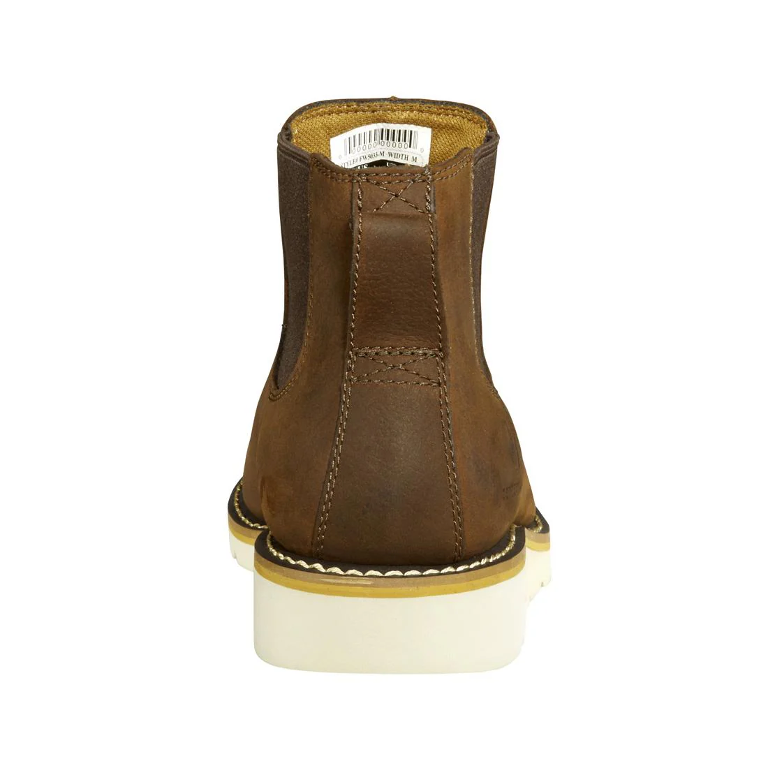 5" Wedge Soft Toe Chelsea Dark Brown - Image 5