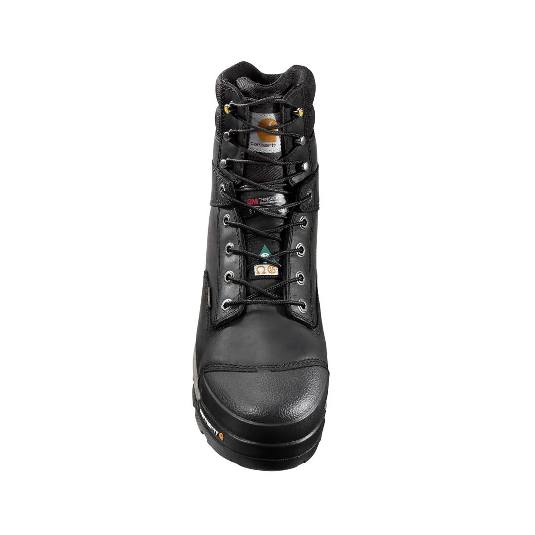 8" Ground Force Waterproof Insulated PR Composite Toe Work Boot Black - Image 4