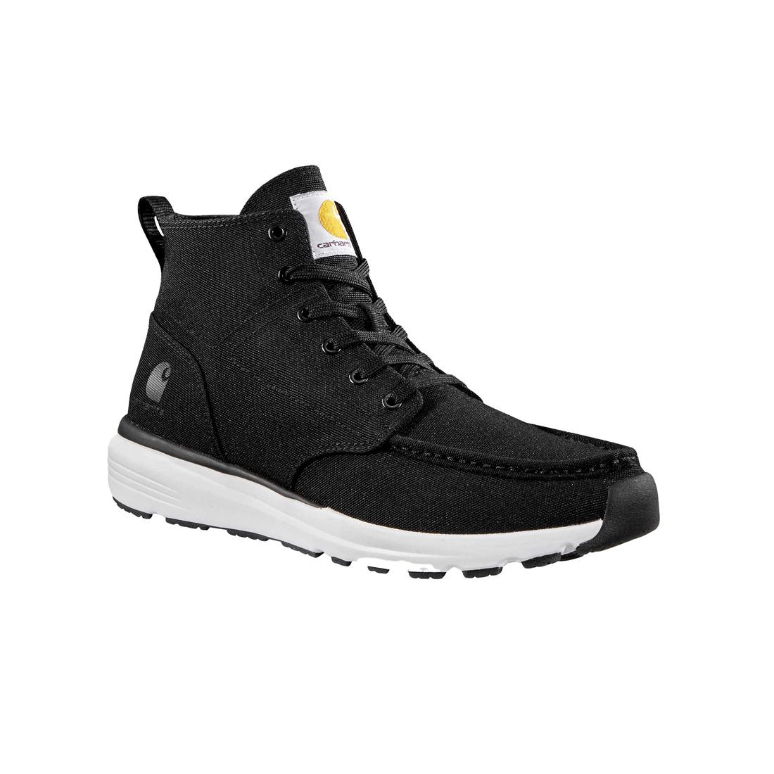 Haslett 5 Inch Soft-Toe Canvas Moc Toe Chukka Boot Black - Image 2